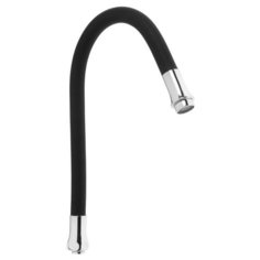 Излив для смесителя RMS S134BL, гибкий, силиконовый, черный 5600156 Ростовская Мануфактура Сантехники