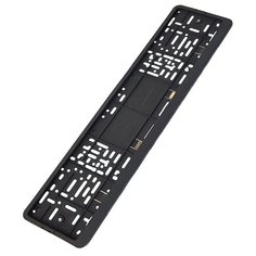 Рамка для номера авто (рамка под номерной знак двусоставная) AVS черная RN-15 A07726S