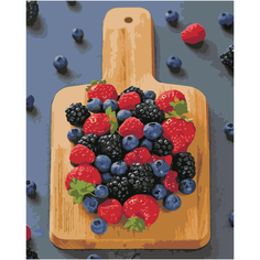 Картина по номерам HOBRUK "Сочные ягоды" 40*50см