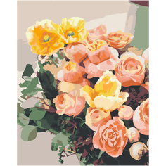 Картина по номерам HOBRUK "Желтый букет" 40*50см