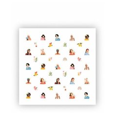 Слайдеры дизайнерские для дизайна ногтей. Transfer: Girl Power #3 Oniq