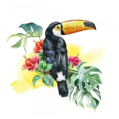 Алмазная мозаика "Тука в джунглях" Рыжий кот