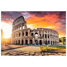 Алмазная мозаика "Колизей в закате" Рыжий кот