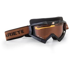 Маска снегоходная Ariete Riding Crows Basic, черный, янтарные линзы