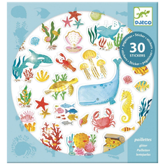 Набор наклеек Djeco "Под водой" (09261)