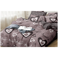 Постельное белье поплин 100% хлопок 3001П, 1.5-спальное, пододеяльник 145 х 215 см, наволочки 70х70 см Sleeping Place