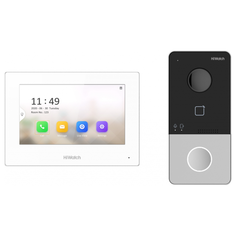 Комплект IP-видеодомофона HiWatch DS-D100IKWF вызывная панель + 7" монитор