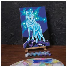 Картина по номерам Школа талантов на холсте, с подрамником, "Волк", 20*30 см