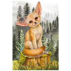 Картина стразами Фенек 20 x 30 см Ah5445 Алмазное хобби