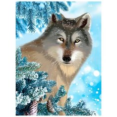 Картина стразами На страже леса 30 х 40 см Ah5372 Алмазное хобби