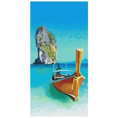 Картина стразами Тропический рай 30 x 60 см Ah5388 Алмазное хобби