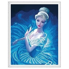 Алмазная мозаика с нанесенной рамкой 40х50 В ВИХРЕ ТАНЦА (12 цветов) Molly