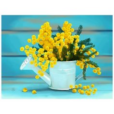 Картина стразами Мимозы 30 x 40 см Ah5302 Алмазное хобби