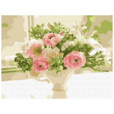 Картина по номерам 15х20 БУКЕТ НЕВЕСТЫ (15 цветов) Molly