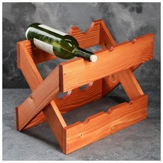 Полка для вина 3 Светлая 5165177 Доброе дерево