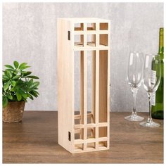 Шкатулка дерево под роспись под бутылку "Сетка" 36х11х11,5 см 1062545 Сима ленд