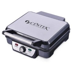 Гриль электрический Centek CT-1463, 1800 Вт, антипригарное покрытие, серебристый 2267567