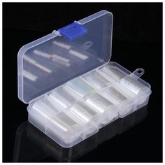 Фольга переводная для ногтей набор 10шт п/коробка 2,5*50см Holography пакет QF 4299523 Queen Fair