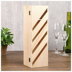 Шкатулка дерево для росписи под бутылку "Диагональ" 35,5х10х11 см 1805079 Сима ленд