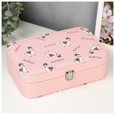 Шкатулка кожзам под часы 1 отделение и бижутерию "Альпака" 7х22х14,5 см 5187576 Сима ленд