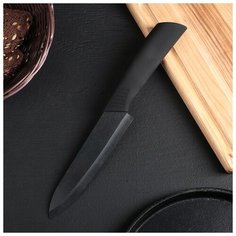 Нож керамический "Black" лезвие 15 см, ручка soft touch 852232 Magistro