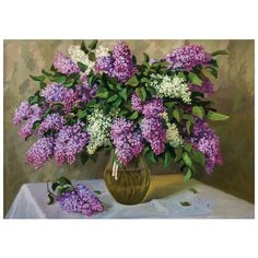 Картина по номерам RADUGA "Сирень на столе" 40х50см, арт. RDG-0403