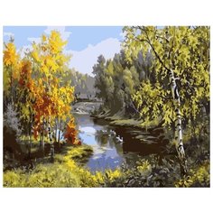 Картина по номерам Colibri "ПИ12. Гуси в деревне, Прищепа И.," 40х50см, арт. VA-1568