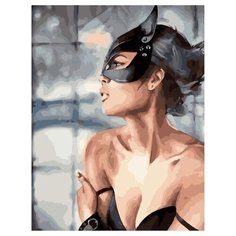 Картина по номерам Paintboy Original PK 59076 Женщина-кошка 40х50 см.