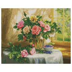 Алмазная мозаика Paintboy Original APK 59015 Натюрморт с голубикой (Сатаров Михаил) 40х50 см.