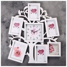 Часы настенные, серия: Фото, "Моя семья", 45х54 см 1296078 Сима ленд