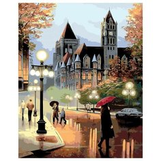 Картина по номерам на холсте 50х40 "Вечерняя Прага" Selfica
