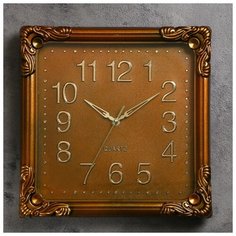 Часы настенные, серия: Классика, "Камила", 30х30 см, коричневые 2586603 Сима ленд