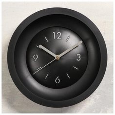 Часы настенные "Классика", без стекла, плавный ход, d=25.4 cм 5473730 Тройка