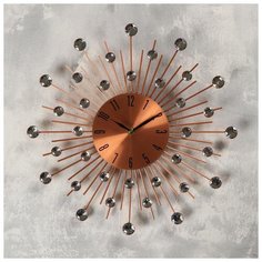 Часы настенные, серия: Ажур, "Топаш", медные, d=33 см 1586076 Сима ленд