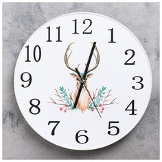 Часы настенные, серия: Классика, "Тигли", d=30 см, плавный ход 4415634 Сима ленд