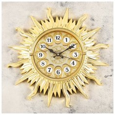 Часы настенные, серия: Интерьер, "Карора", 35х35 см, плавный ход 4469773 Сима ленд