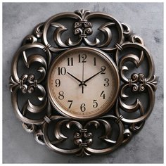 Часы настенные, серия: Интерьер, "Алина" d=47 см, дискретный ход 2757017 Сима ленд