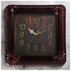 Часы настенные, серия: Классика, "Джур", темные, 42х42 см 3043604 Сима ленд