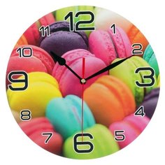 Часы настенные, серия: Кухня, "Радуга макарун", 24 см 3571445 Сима ленд