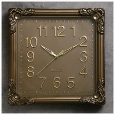 Часы настенные, серия: Классика, "Мона", 30х30 см, песочные 3043603 Сима ленд