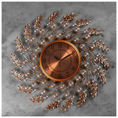 Часы настенные, серия: Ажур, "Поццалло" d=60 см, d=22 см, 1 АА, плавный ход 4663126 Сима ленд