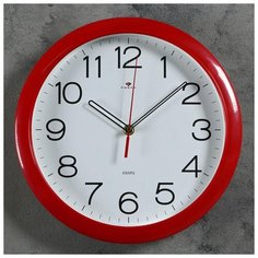 Часы настенные круглые "Красная классика", 29 см микс 1178405 21 Век