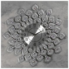 Часы настенные, серия: Ажур, "Полмонт" d=60 см, d=22 см, 1 АА, плавный ход 4663121 Сима ленд