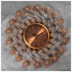 Часы настенные, серия: Ажур, "Потсдам" d=60 см, d=22 см, 1 АА, плавный ход 4663125 Сима ленд