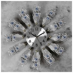 Часы настенные, серия: Ажур, "Ленола" d=50 см, d=15.5 см, 1 АА, плавный ход 4663069 Сима ленд