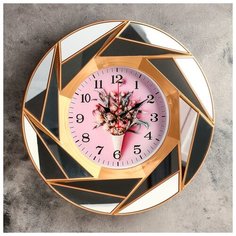 Часы настенные, серия: Цветы, "Фермата", 40х40 см, 4515894 Сима ленд