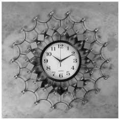 Часы настенные, серия: Ажур, "Сопрана" d=60 см, d=25 см, 1 АА, плавный ход 4663108 Сима ленд