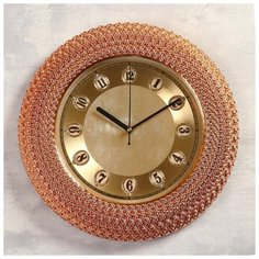 Часы настенные, серия: Интерьер, "Диен", плавный ход, 3 АА, d=40 см 5165284 Сима ленд