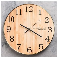 Часы настенные, серия: Классика, "Тинзит", d=30 см, плавный ход 4415632 Сима ленд