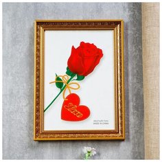 Фоторамка пластик формат А4 "Гертруда" 33,8х25 см золото 1636279 Сима ленд